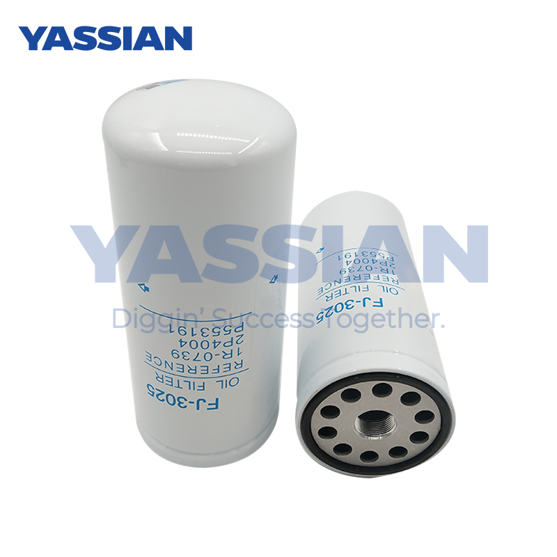 Элемент масляного фильтра экскаватора 1R0739 Замена фильтра Гидравлическое масляное фильтр элемент