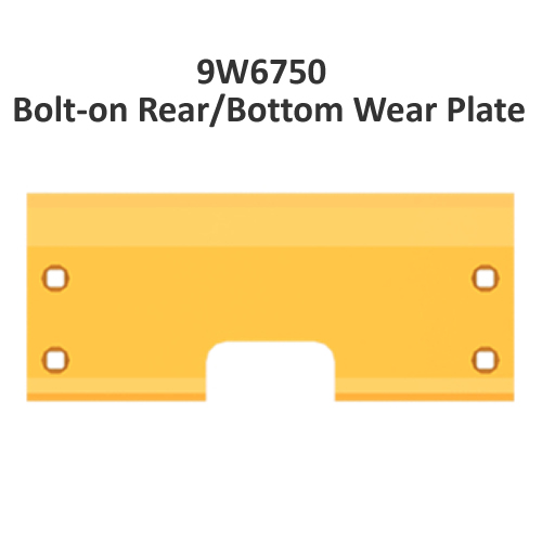 9W6750 Задняя износостойкая пластина CAT